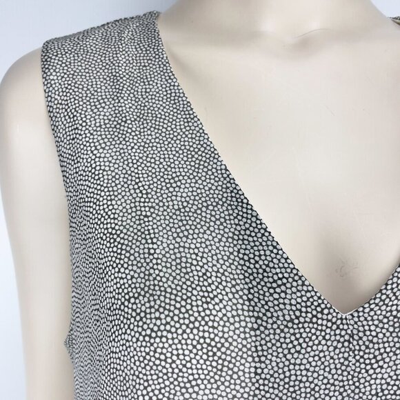 IRIS SETLAKWE Designer Flow Layered Printed Classic Office Tank Top Blouse sz 12 - Picture 2 of 9